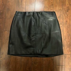 Hollister leather mini skirt